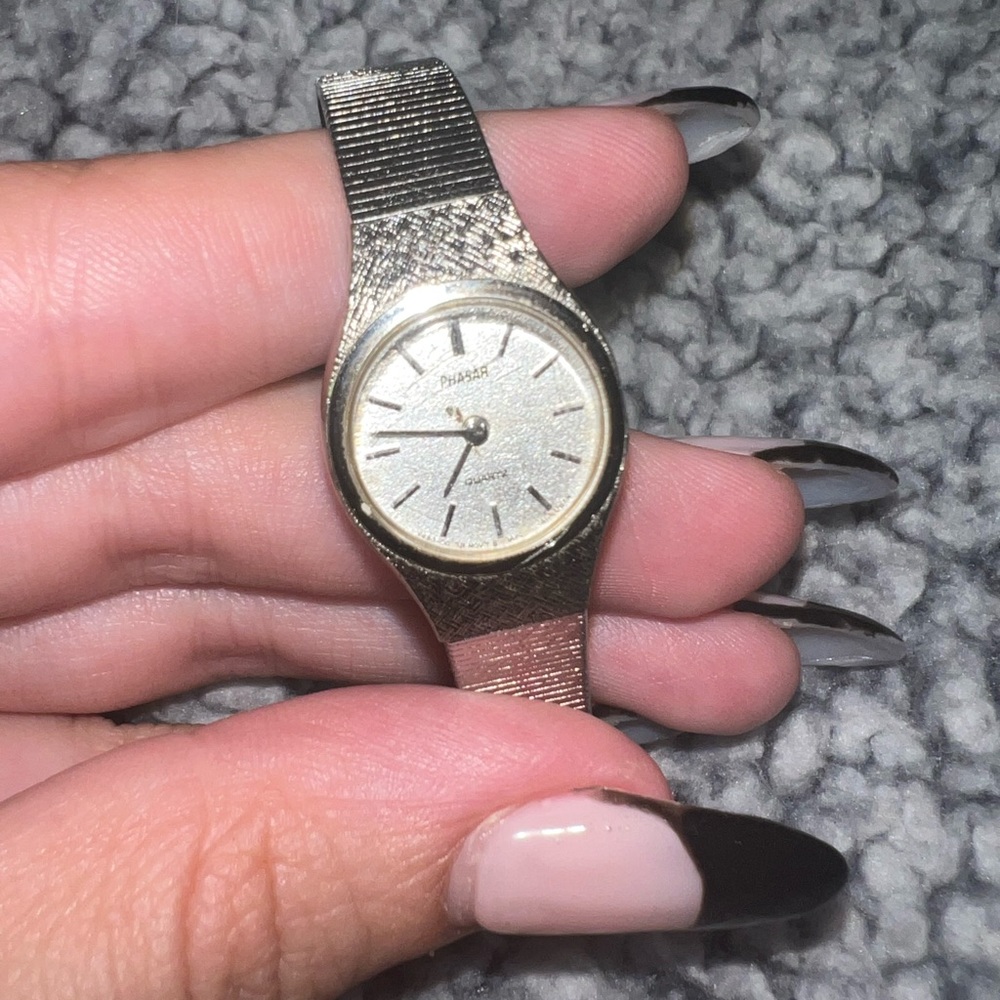 Vintage Phasar Quartz Silver Steel Watch
